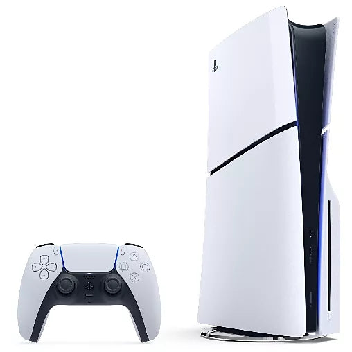 Console Sony PS5 Slim Edition Standard + Manette Sony Dualsense Sterling silver PS5 et PC