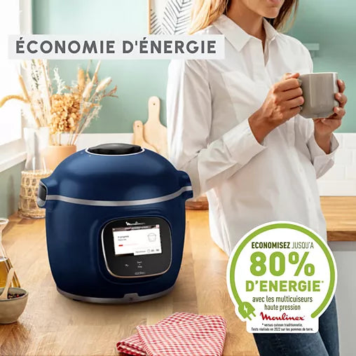 Cookeo Moulinex touch wifi pro bleu CE943410