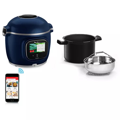 Cookeo Moulinex touch wifi pro bleu CE943410