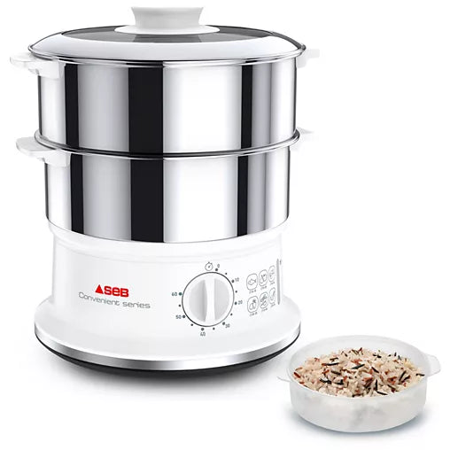 Cuiseur vapeur Seb 2 bols Inox VC145100