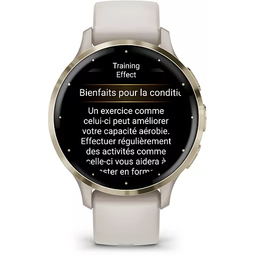 Montre sport Garmin Venu 3S Ivory + Cream Gold
