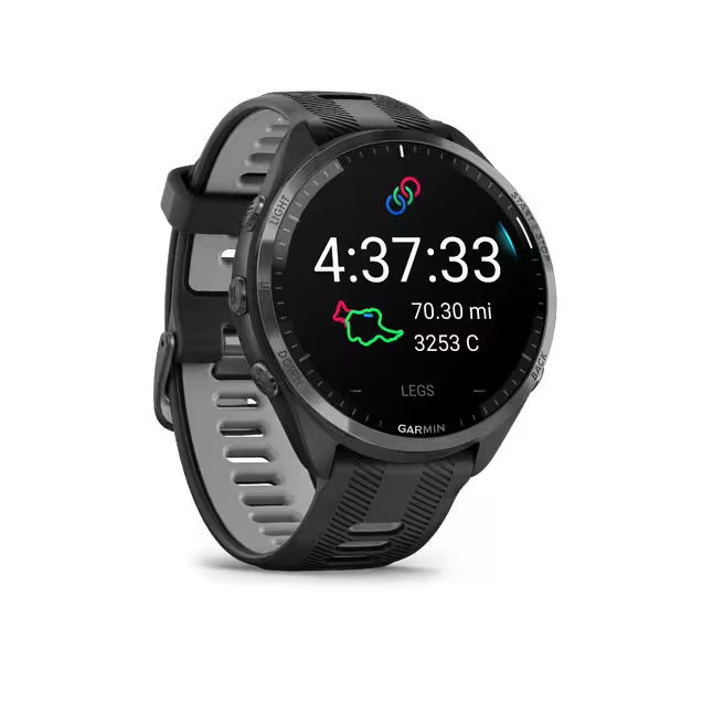 MONTRE CONNECTÉE MULTISPORT GPS CARDIO - GARMIN FORERUNNER 965 BLACK GREY