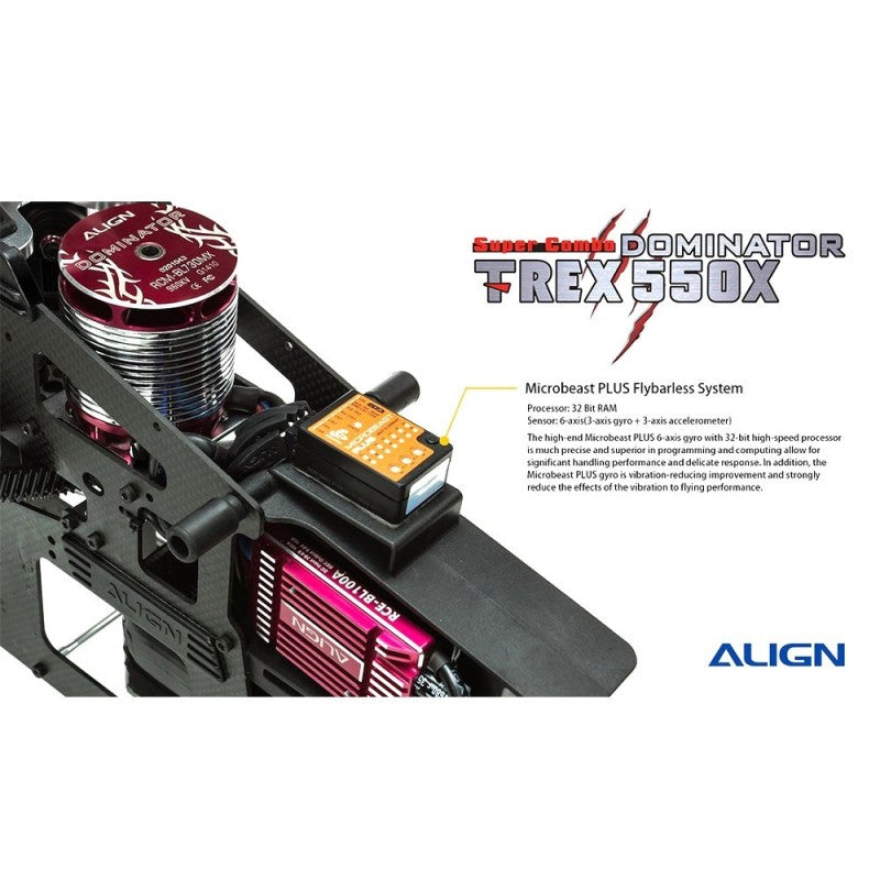 Align T-REX 550X Dominator Super Combo (DS820/DS825 + Microbeast)