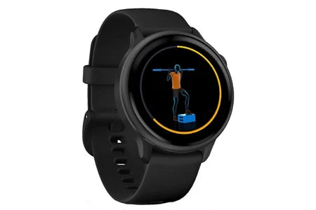 GARMIN VÍVOACTIVE 6, LUNETTE GRAY AVEC BOÎTIER NOIR