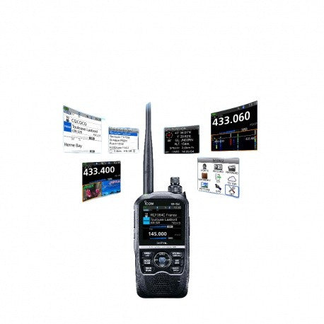 Talkie Walkie ICOM ID-52E étanche bi-bande 2m/70cm FM D-STAR GPS Bluetooth